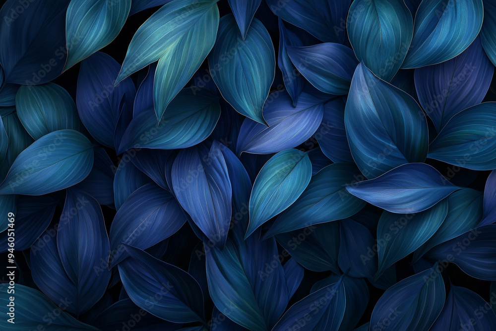 Abstract texture of blue and green leaves Abstract texture of blue and green leaves