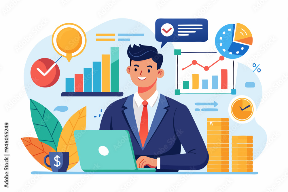 Businessman financial data analysis, economic and growth diagram, stock market exchange data, investment analysis, growth earning income concept, businessman thinking with data chart and graph.
Businessman financial data analysis, economic and growth diagram, stock market exchange data, investment analysis, growth earning income concept, businessman thinking with data chart and graph.