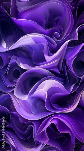 Orchid purple abstract pattern with swirling shapes and soft transitions, offering a soothing and serene visual experience.