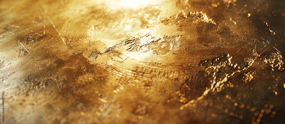 Scratches on a gold metallic surface. Copy space image. Place for adding text and design Scratches on a gold metallic surface. Copy space image. Place for adding text and design