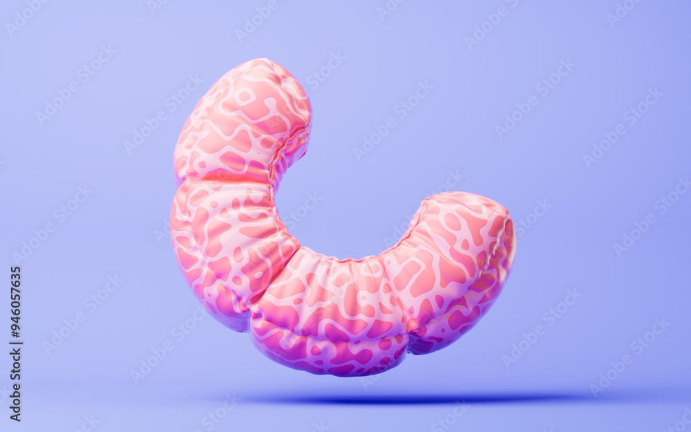 Inflatable soft ring balloon, 3d rendering. Inflatable soft ring balloon, 3d rendering.