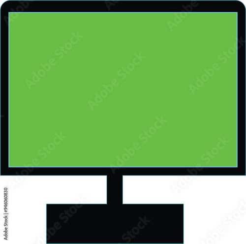  Computer, pc , tv icon. Tv icon vector illustration