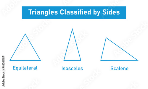 Equilateral, Isosceles and Scalene Triangle. Triangles Classified According to Their Sides.