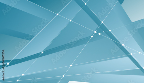 Bright blue hi-tech futuristic abstract background. Vector design