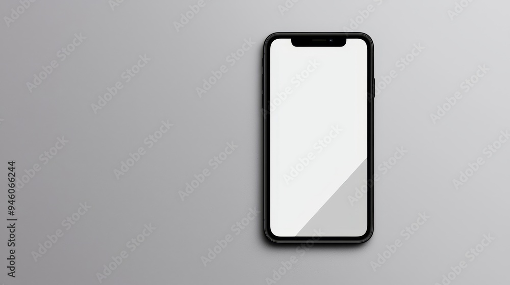A simple app icon mock-up on a smartphone screen, with a plain background emphasizing the design A simple app icon mock-up on a smartphone screen, with a plain background emphasizing the design