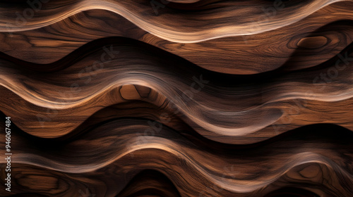 Abstract wooden background with wavy pattern.