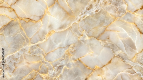 Smooth Polished Marble Texture in Beige and Gold Tones for Luxurious Designs