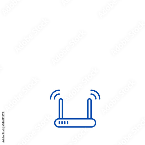 A network Wi-fi line icon