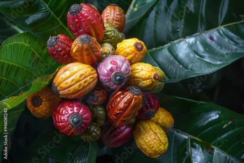 Byrsonima crassifolia fruits also known as nance are eaten raw or used in desserts in tropical America photo