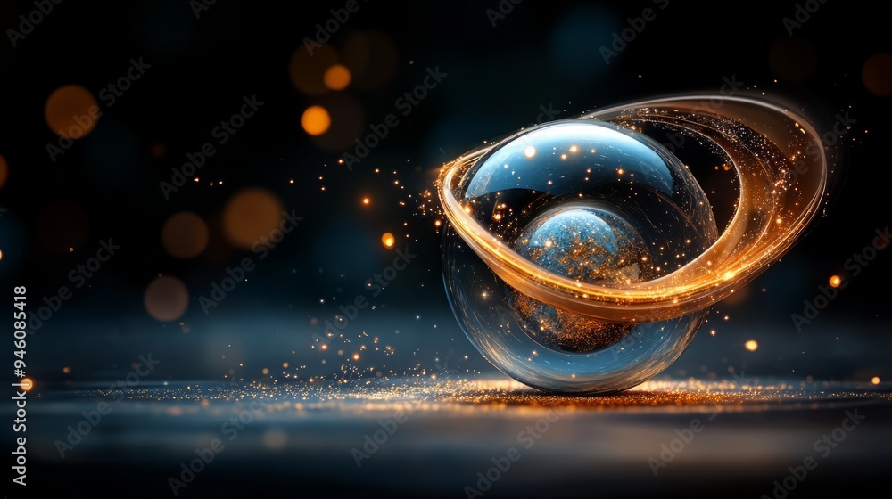 The glowing crystal ball is an abstract 3D art image used as a YouTube background or cover. The glowing crystal ball is an abstract 3D art image used as a YouTube background or cover.