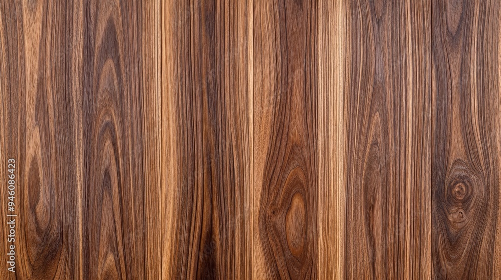 Naklejka premium A warm wood grain texture in natural shades of brown, perfect for a rustic or earthy wallpaper background