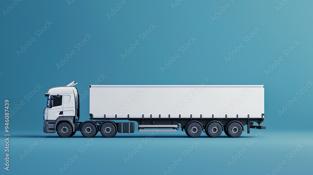 Modular transporter, customizable vehicle for different loads, 3D illustration Modular transporter, customizable vehicle for different loads, 3D illustration