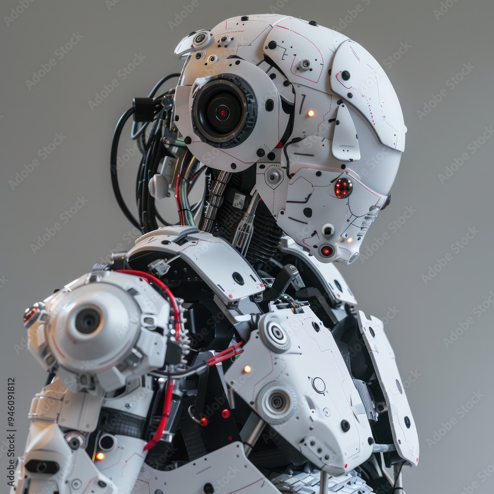 Futuristic Robot Portrait