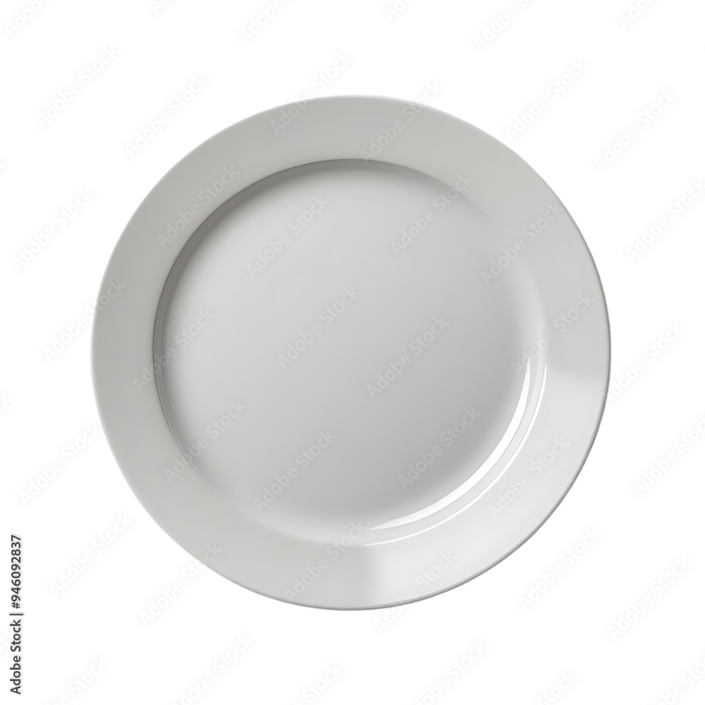 Empty White Plate with a Transparent Background for Mockup Design and Food Photography Empty White Plate with a Transparent Background for Mockup Design and Food Photography