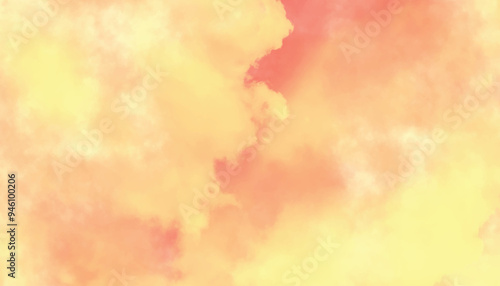 Abstract colorful sky clouds watercolor background. abstract watercolor background with space. background for cards, flyer, poster, banner and cover design.