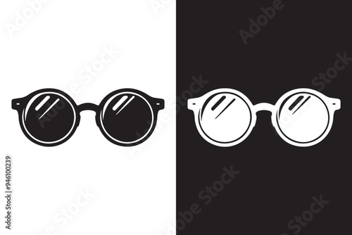 Spectacles Eyeglasses Silhouette Illustration