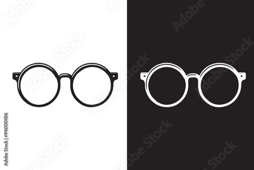 Spectacles Eyeglasses Silhouette Illustration