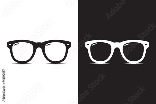 Spectacles Eyeglasses Silhouette Illustration