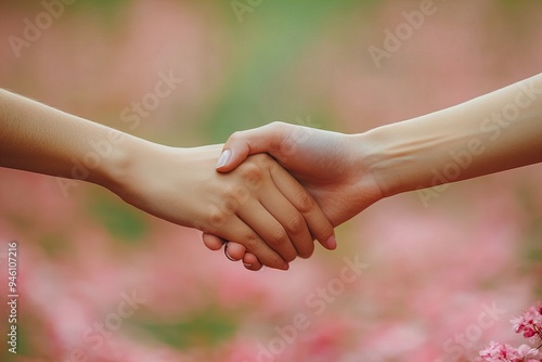 handshake on blurred background, Celebrating the bond of friendship on Friendship Day