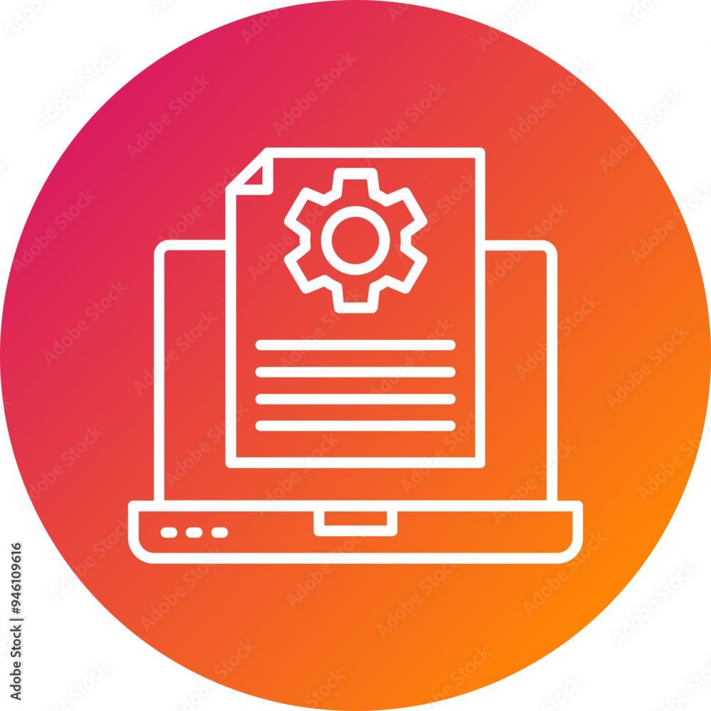 Content Management Vector Icon Content Management Vector Icon