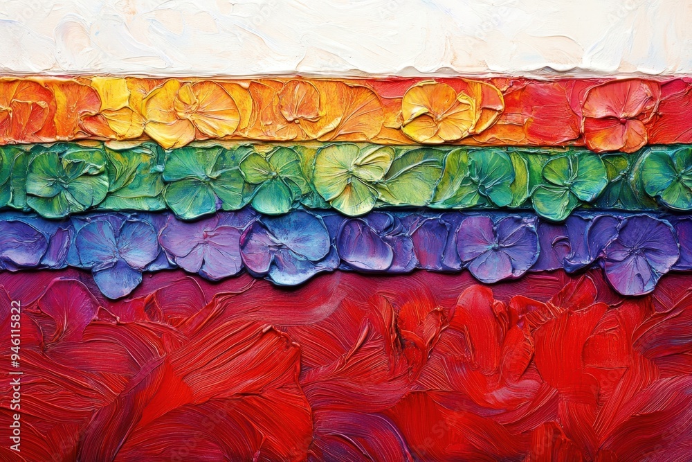 Abstract art with a rainbow of colors. Abstract art with a rainbow of colors.