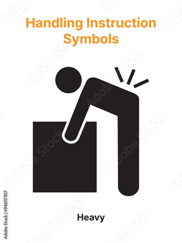 Packaging Symbols. Handling Instruction Symbols. Heavy. Упаковочные символы. Символы инструкций по обращению. Тяжелый.