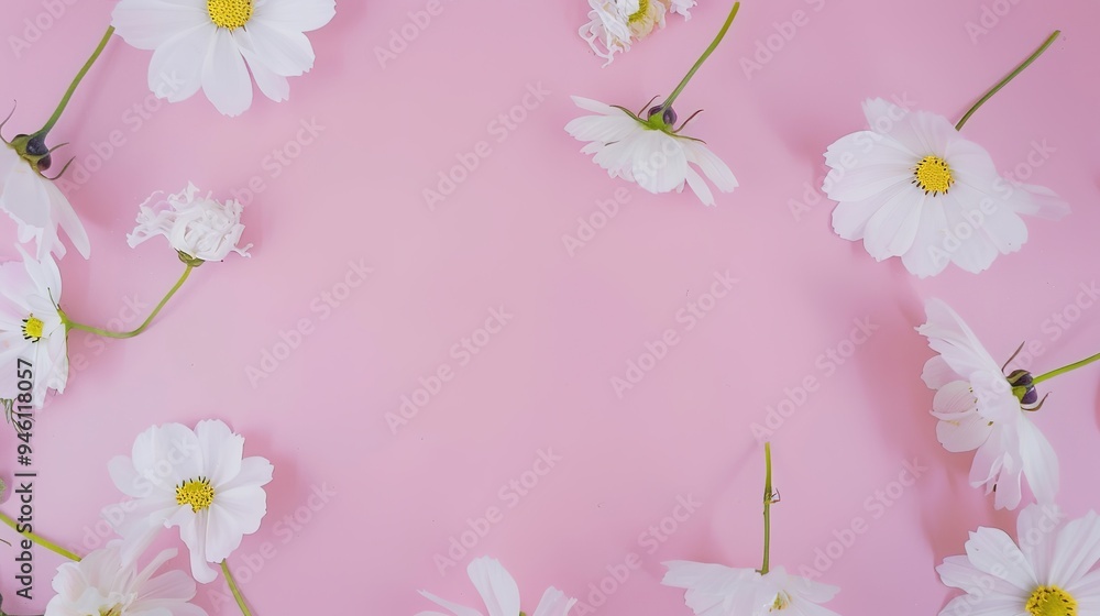 White minimalist romantic flower background. A serene and elegant display of delicate blooms against a pure white backdrop. Symbolizing simplicity and beauty. White minimalist romantic flower background. A serene and elegant display of delicate blooms against a pure white backdrop. Symbolizing simplicity and beauty.