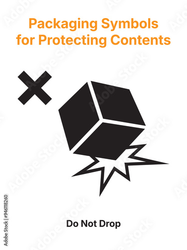 Packaging Symbols. Packaging Symbols for Protecting Contents. Do Not Drop. Упаковочные символы. Символы для защиты содержимого. Не ронять.