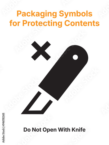 Packaging Symbols. Packaging Symbols for Protecting Contents. Do Not Open with Knife. Упаковочные символы. Символы для защиты содержимого. Не вскрывать ножом.