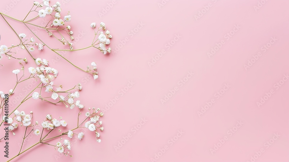 White minimalist romantic flower background. A serene and elegant display of delicate blooms against a pure white backdrop. Symbolizing simplicity and beauty. White minimalist romantic flower background. A serene and elegant display of delicate blooms against a pure white backdrop. Symbolizing simplicity and beauty.