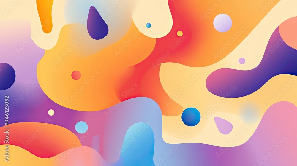 Abstract Colorful Fluid Shapes and Patterns Abstract Colorful Fluid Shapes and Patterns
