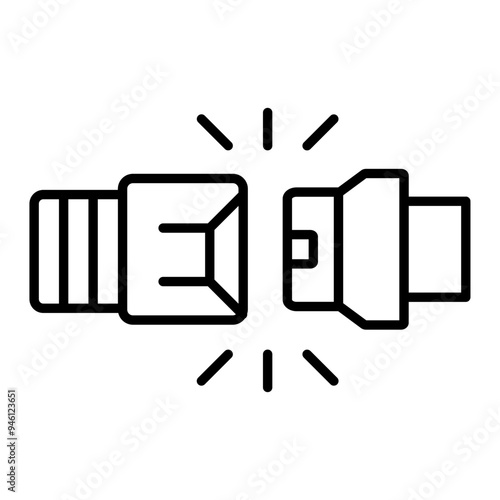 Seat belt icon. outline icon