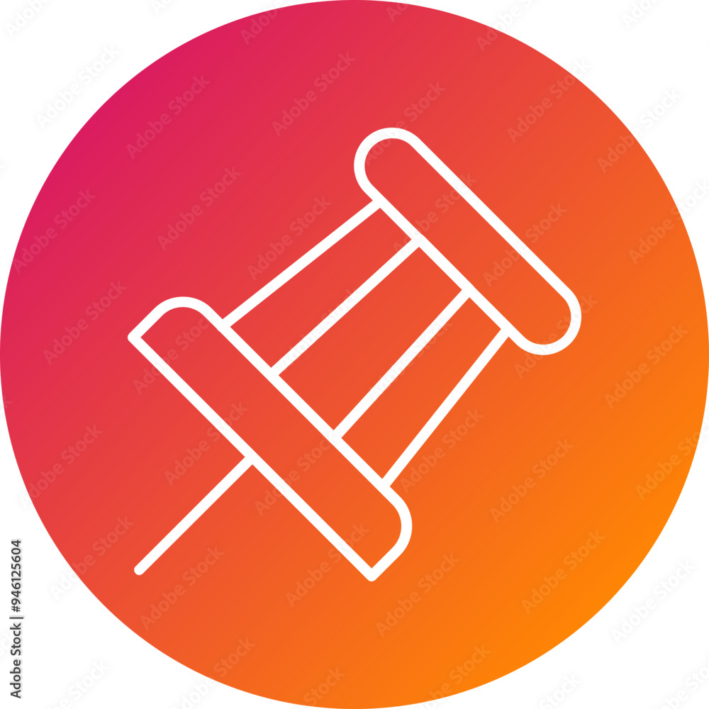 Push Pin Vector Icon Push Pin Vector Icon