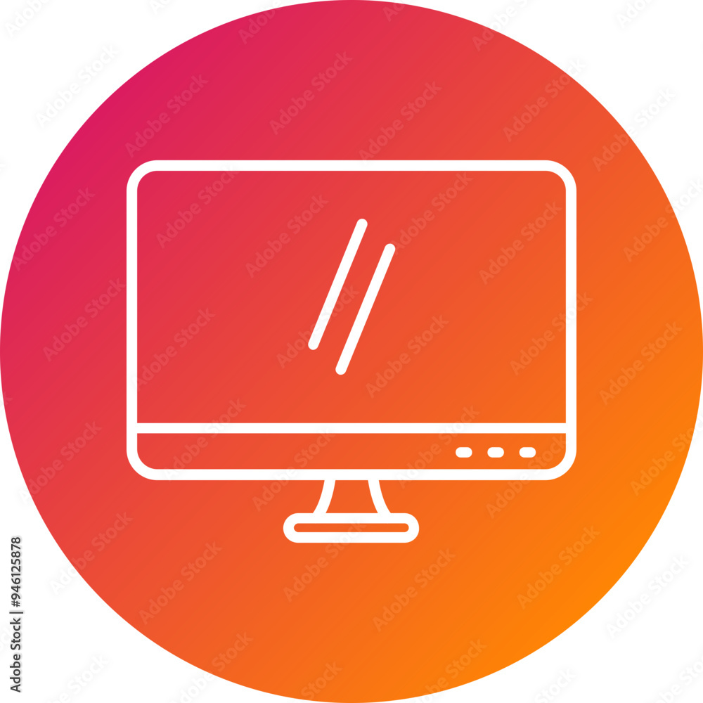 Computer Vector Icon Computer Vector Icon