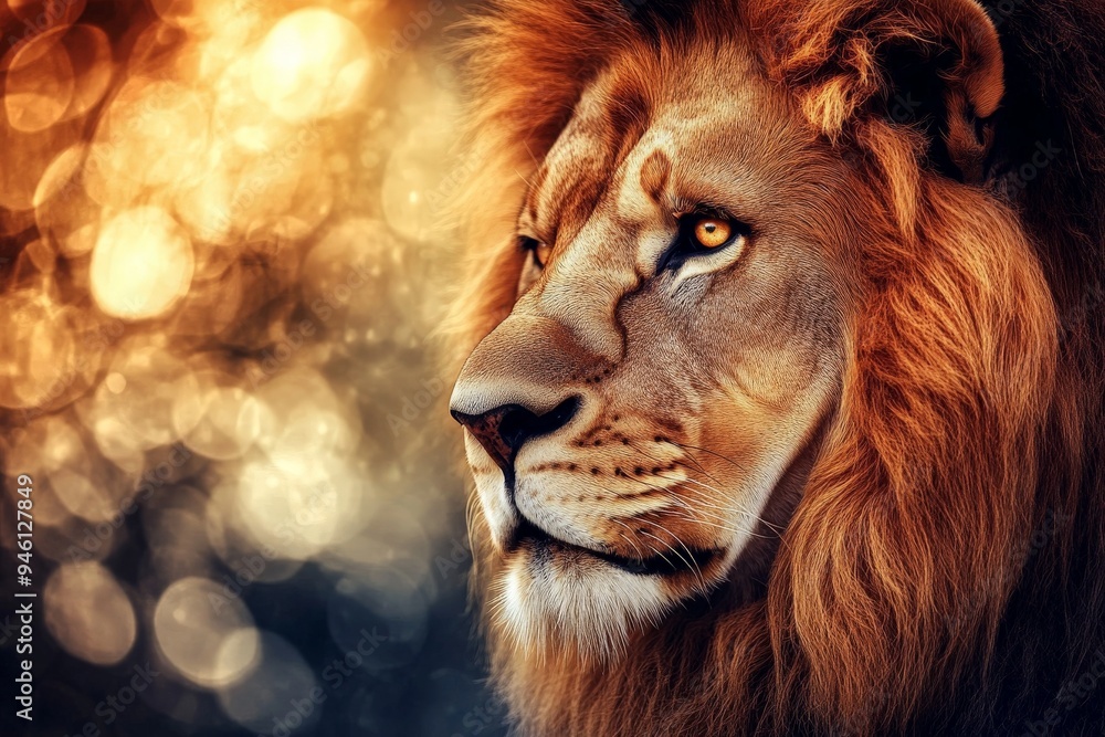 Naklejka premium Lion
