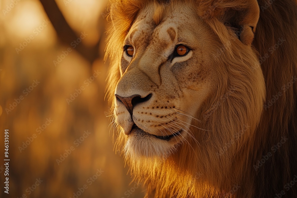 Naklejka premium Lion