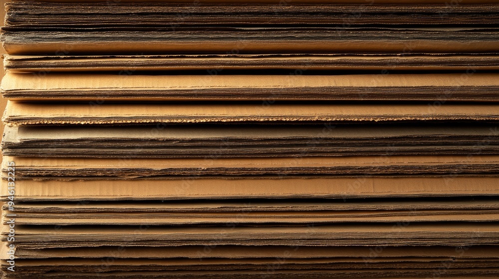 Industrial Storage of Corrugated Cardboard Sheets Industrial Storage of Corrugated Cardboard Sheets