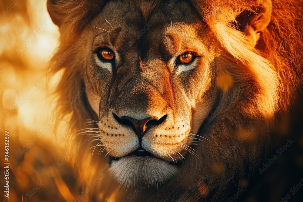 Naklejka premium Lion