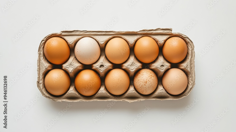 Eggs in Eco-Friendly Cardboard Packaging Eggs in Eco-Friendly Cardboard Packaging