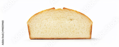 sliced bread isolated on white