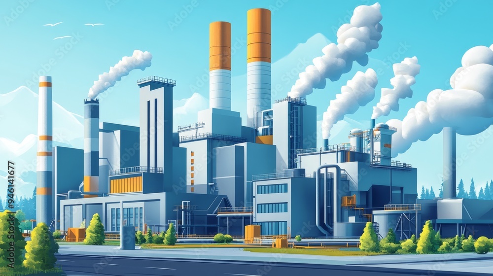 Obraz premium Industrial Complex.