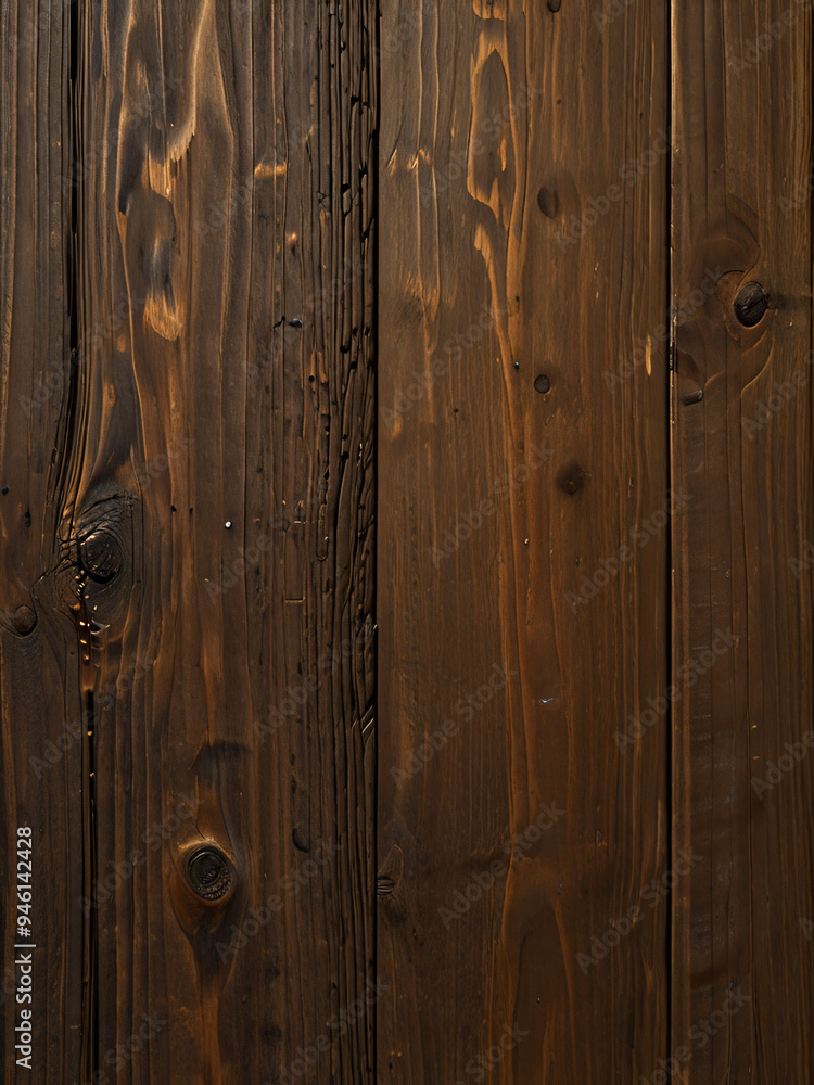 Obraz premium a detailed texture of dark natural wood