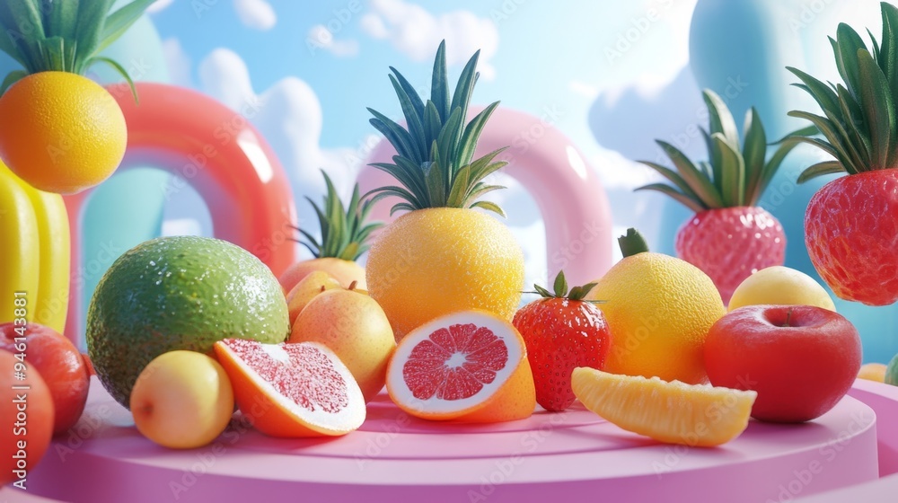 Colorful Fruit Still Life. Colorful Fruit Still Life.