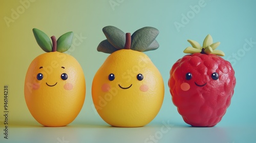 Happy Fruit Friends.