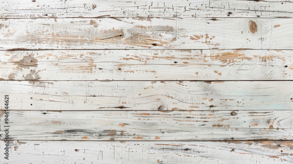 Flat lay of wooden planks with a faded whitewash finish, ideal for a soft, coastal theme Flat lay of wooden planks with a faded whitewash finish, ideal for a soft, coastal theme