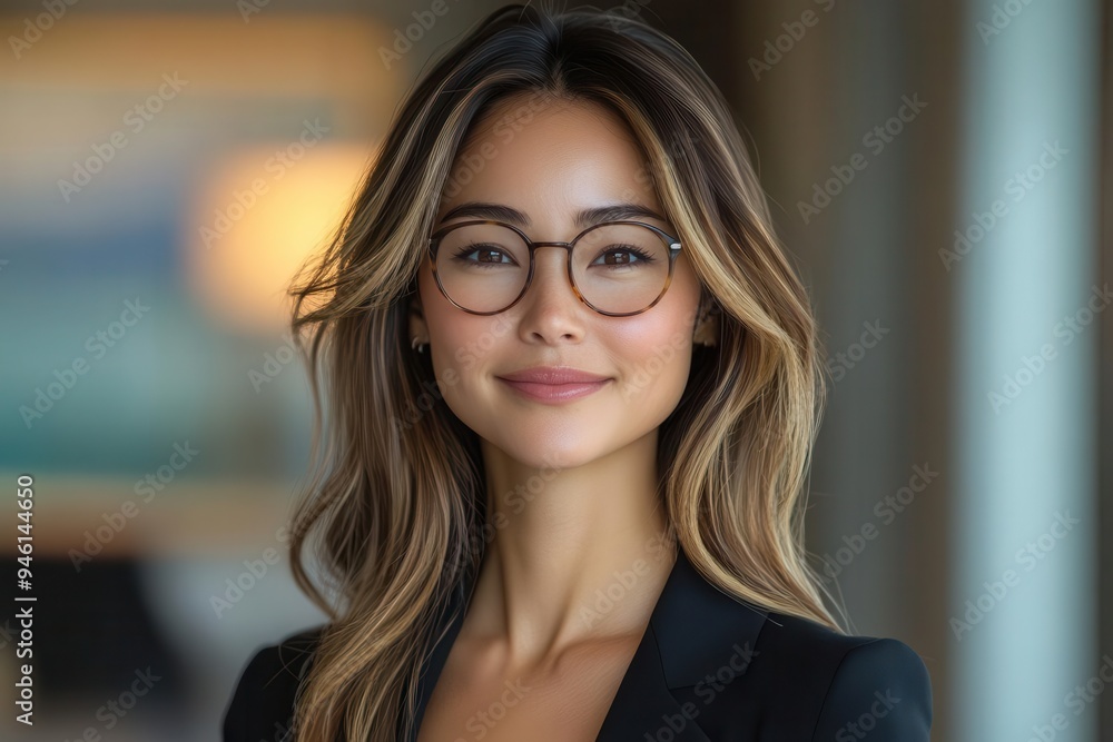 warm approachable portrait of a financial advisor confident pose reassuring smile professional attire in a modern office setting soft flattering lighting conveys trust and expertise warm approachable portrait of a financial advisor confident pose reassuring smile professional attire in a modern office setting soft flattering lighting conveys trust and expertise