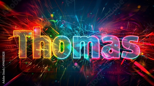 Colorful LED personalized name postcard perfect for decor.