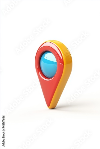 Free Download 3D colorful cartoon location pin icon for map navigation and travel - GFXLoad