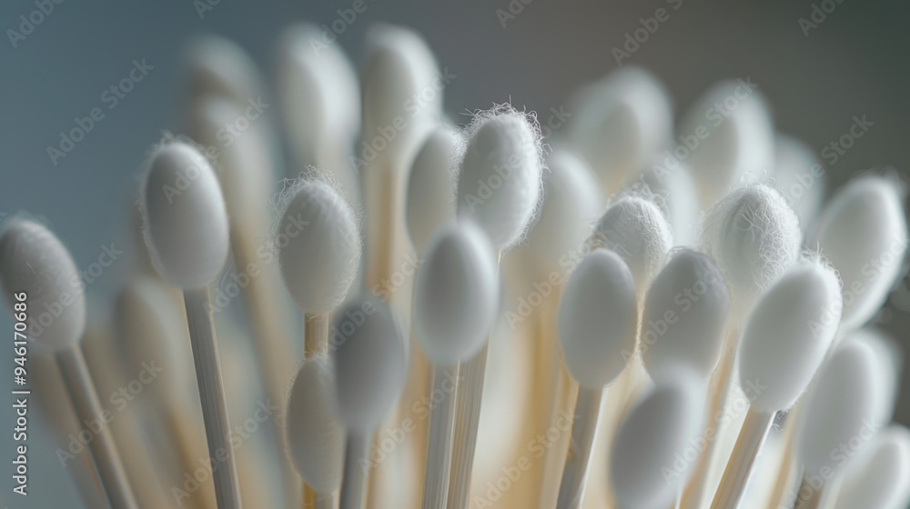 cotton buds macro