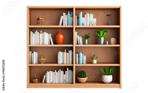 shelves with books
